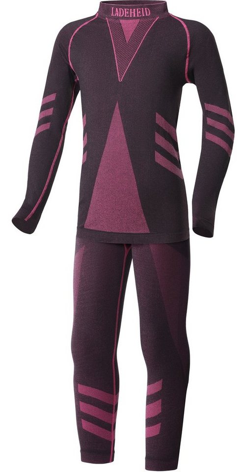 Ladeheid Funktionsunterhemd Kinder Funktionsunterwäsche Set Shirt Unterhose Thermoaktiv LAGI009 (Set, mit Funktionsunterhose) von Ladeheid