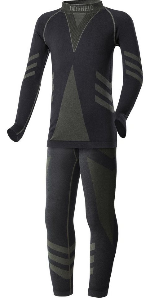 Ladeheid Funktionsunterhemd Kinder Funktionsunterwäsche Set Shirt Unterhose Thermoaktiv LAGI009 (Set, mit Funktionsunterhose) von Ladeheid