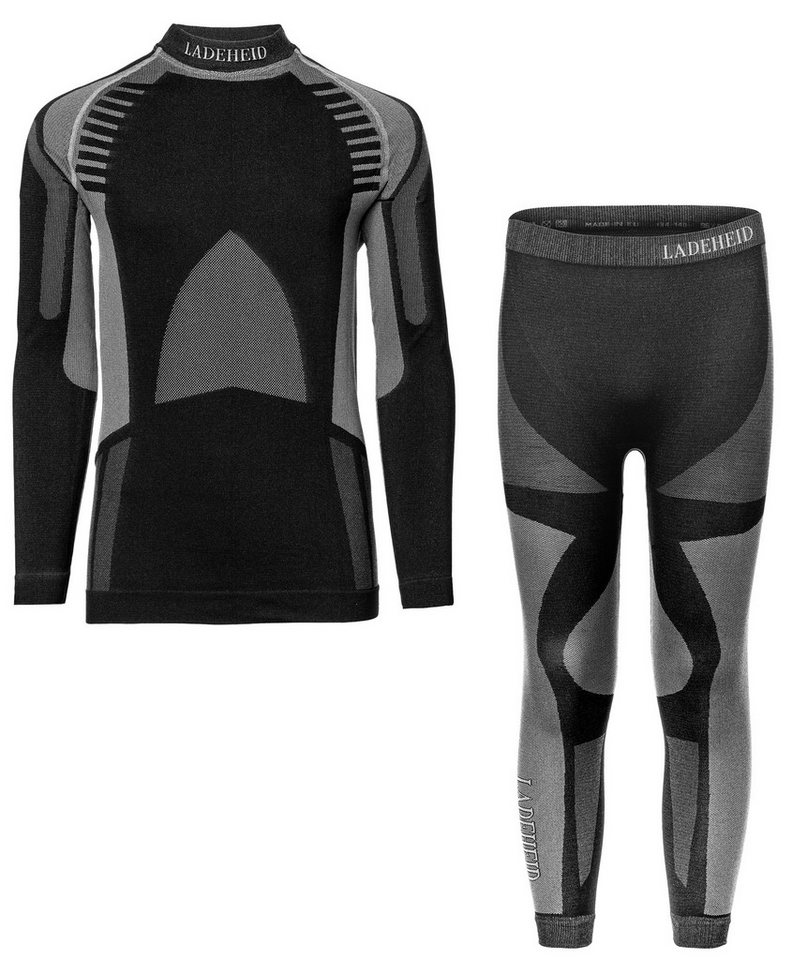 Ladeheid Funktionsunterhemd Kinder Funktionsunterwäsche Set Thermoaktiv LASS0005 (Set, mit Funktionsunterhose) von Ladeheid