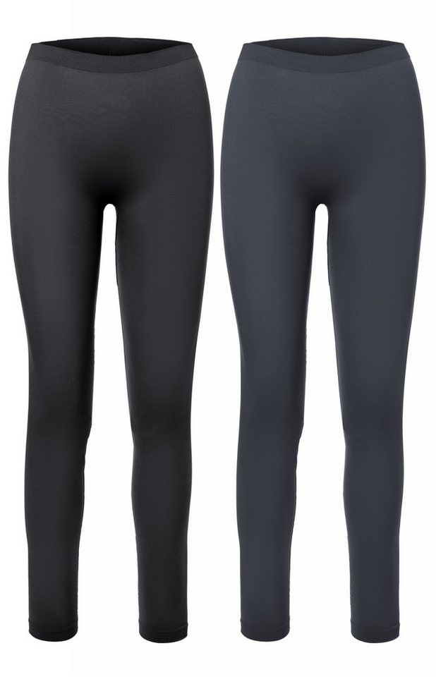 Ladeheid Funktionsunterhose 2er Pack Damen Lange Unterhosen für Winter Sport Ski Outdoor LA40-261 (1-St) von Ladeheid