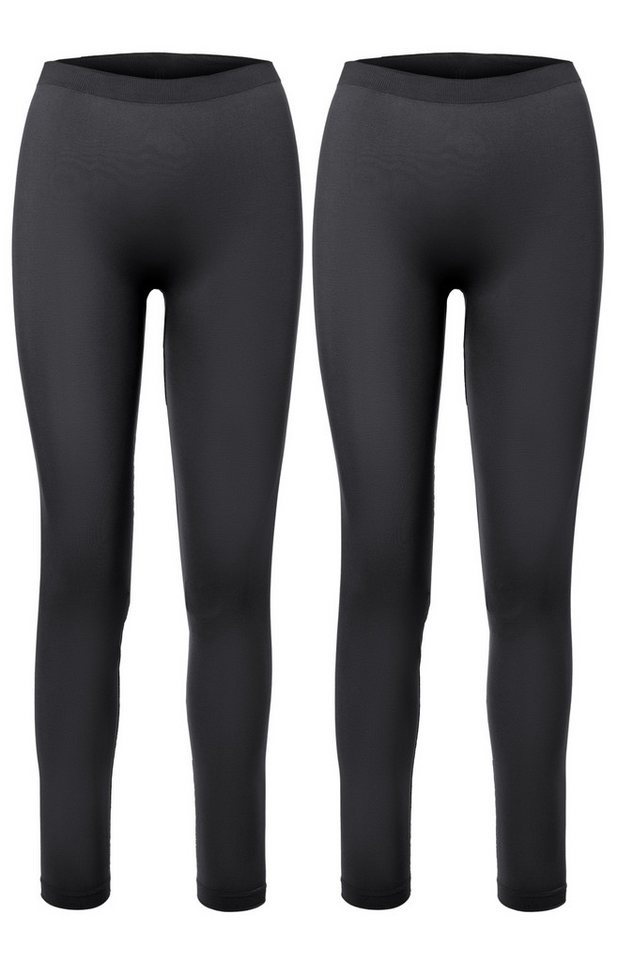 Ladeheid Funktionsunterhose 2er Pack Damen Lange Unterhosen für Winter Sport Ski Outdoor LA40-261 (1-St) von Ladeheid