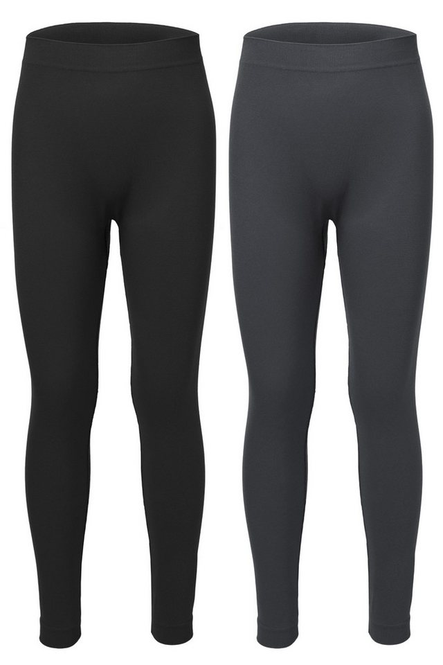 Ladeheid Funktionsunterhose 2er Pack Lange Unterhosen Kinder Jungen für Winter Sport LA40-259 (1-St) von Ladeheid
