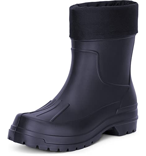 Ladeheid Gummistiefel Herren halbhoch federleichte Eva Thermo gefüttert LA-765 (Navy, 43 EU) von Ladeheid