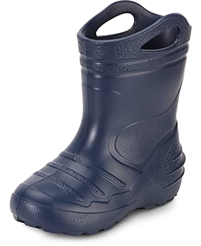 Ladeheid Gummistiefel Kinder federleichte Eva Regenschuhe Bequeme und leichte Regenstiefel Kinder perfekt für Frühling und Sommer KL051-S (Dunkelblau, 31 EU) von Ladeheid