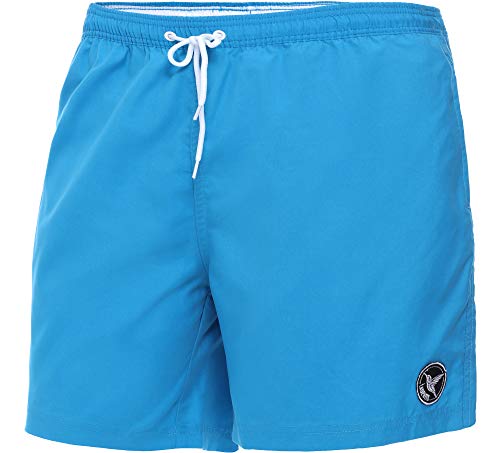 Ladeheid Badehose Herren Bequeme Badeshorts mit Seitentaschen und Schnürchen Badeshorts Herren mit Netzfütterung Perfekt für Sommer, Strand und Schwimmbad LA40-128 (HellBlau, 2X-Large) von Ladeheid