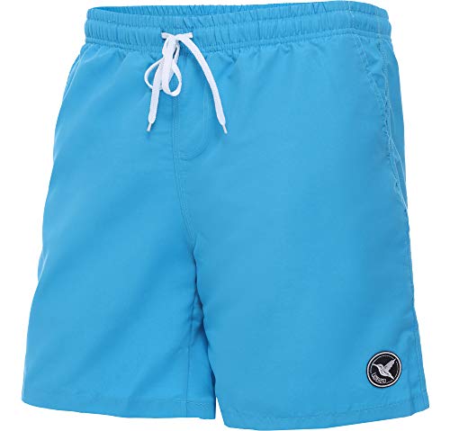 Ladeheid Badehose Herren Bequeme Badeshorts mit Breitem Gummi Schnürchen im Bund und Taschen Schwimmhose Boardshorts LA40-129 (HellBlau 2X-Large) von Ladeheid