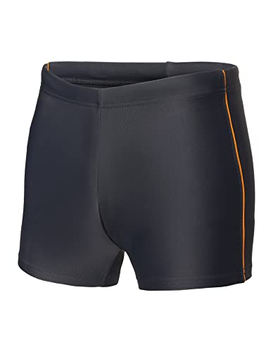 Ladeheid Herren Badehose Badeshorts Beachshorts Schwimmhose LA40-168 (173-Grafit/Orange, 7XL) von Ladeheid