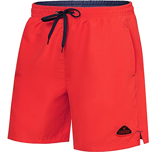 Ladeheid Herren Badehose Badeshorts Schwimmhose Bademode Strandmode LAZA1002 (Rot Marineblau, 6XL) von Ladeheid