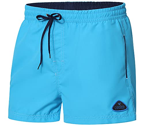 Ladeheid Herren Badehose kurz Schwimmshorts Badeshorts Schwimmhose LAZA1001 (Azurblau Marineblau, 4XL) von Ladeheid