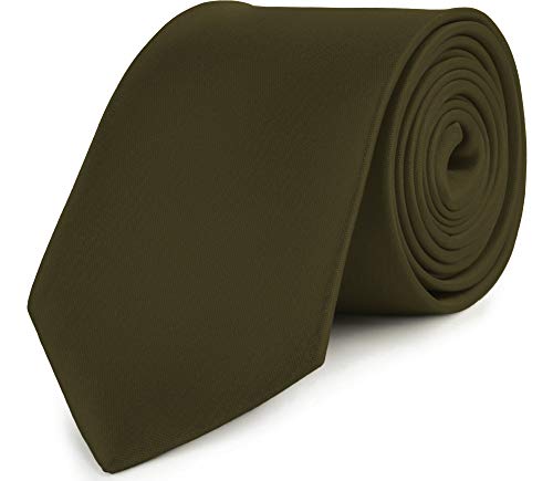 Ladeheid Herren Breite Krawatte KP-8(Oliv, 150cm x 8cm) von Ladeheid