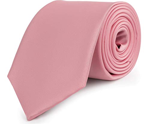 Ladeheid Herren Breite Krawatte KP-8(Schmutzige Rose, 150cm x 8cm) von Ladeheid