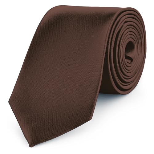 Ladeheid Herren Breite Krawatte KP-8 (150cm x 8cm, Braun24) von Ladeheid