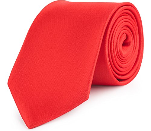 Ladeheid Herren Breite Krawatte KP-8 (150cm x 8cm, Rot) von Ladeheid