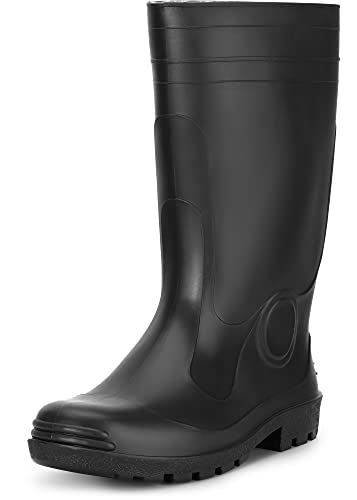 Ladeheid Herren PVC Gummistiefel LA-974 (Schwarz, 39 EU) von Ladeheid