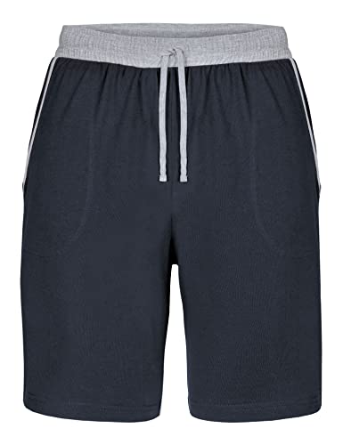 Ladeheid Herren Schlafanzughose kurz Herren Kurz Hose mit Taschen Shorts für Herren LA40-253 (Graphit-Melange, 4XL) von Ladeheid