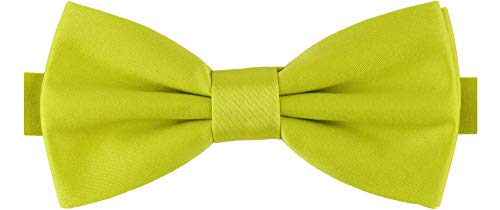 Ladeheid Herren Schmale Fliege M (12cm x 6cm), Limone, 12cm x 6cm von Ladeheid