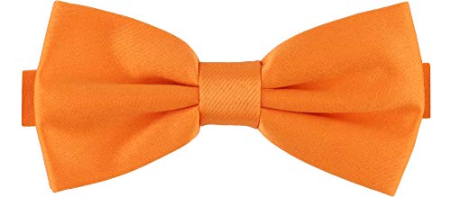 Ladeheid Herren Schmale Fliege M (12cm x 6cm), Orange, 12cm x 6cm von Ladeheid