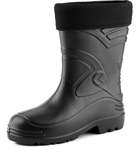 Ladeheid Herren leichte Eva Gummistiefel KL034 (Schwarz, 42 EU) von Ladeheid