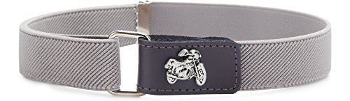 Ladeheid Jungen Gürtel Elastik-Gürtel 1-6 Jahre 34-65 cm P15S (Grey/Motorrad) von Ladeheid