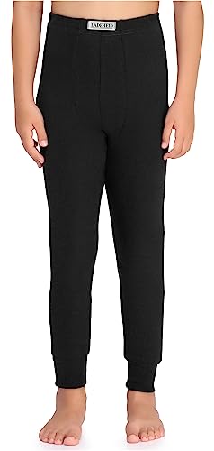 Ladeheid Jungen Lange Unterhose LA40-248 (Schwarz, 164) von Ladeheid