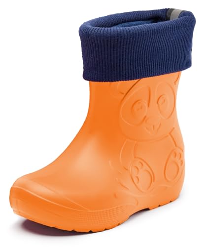 Ladeheid Kinder Federleichte Gummistiefel Thermo mit Fütterung LA-CA-249 (Orange (151c), 22/23 EU) von Ladeheid