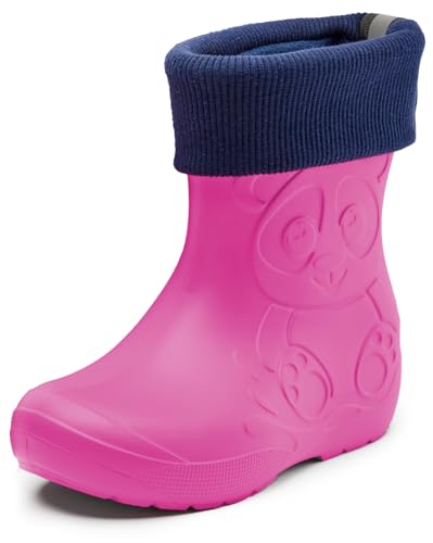 Ladeheid Kinder Federleichte Gummistiefel Thermo mit Fütterung LA-CA-249 (Rosa, 24/25 EU) von Ladeheid