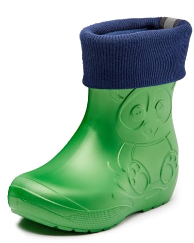 Ladeheid Kinder Federleichte Gummistiefel Thermo mit Fütterung LA-CA-249 (Smaragdgrün, 30/31 EU) von Ladeheid