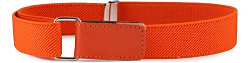 Ladeheid Kinder Gürtel Ohne Schnalle Elastischer Kindergürtel für Jungen und Mädchen 1-12 Jahre 34-90 cm P15 (Orange, 1-6 Jahre) von Ladeheid