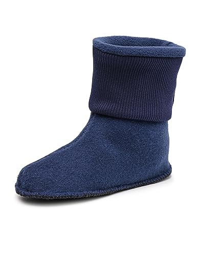 Ladeheid Kinder Gummistiefel Stiefelsocken Innenschuh Wärmende Socken für Regenstiefel LA-CA-10 LA-CA-11 (Marineblau, 32/33 EU) von Ladeheid