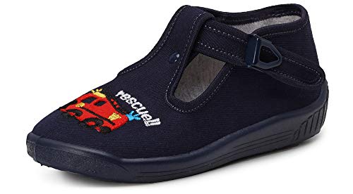 Ladeheid Kinder Hausschuhe LARW001 (Marineblau Rescure, 21 EU) von Ladeheid