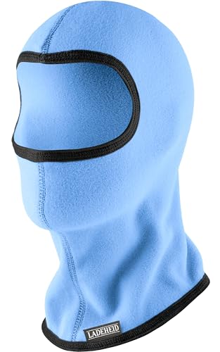 Ladeheid Kinder Jugend Mädchen Microfleece Sturmhaube Skimaske LA-203 (Himmelblau, One Size) von Ladeheid