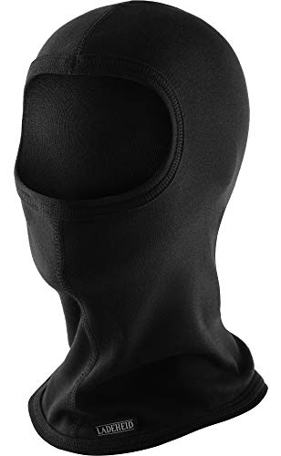Ladeheid Sturmhaube Kinder Skimaske Balaclava Kinder, Thermoaktive, Ideal für Skihelm, Atmungsaktive, Universelle Größe, für Mädchen und Jungen LA-142 (Schwarz) von Ladeheid
