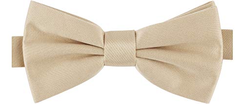 Ladeheid Fliege Kinder Jungen mit einstellbarem Band für Anzug festlich Kinderfliege Mode für Jungs MJ (10cm x 5cm) (10cm x 5cm, Beige) von Ladeheid