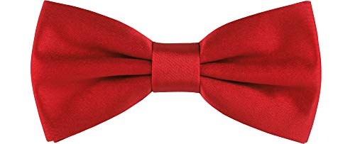 Ladeheid Fliege Kinder Jungen mit einstellbarem Band für Anzug festlich Kinderfliege Mode für Jungs MJ (10cm x 5cm) (10cm x 5cm, Rot) von Ladeheid