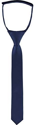 Ladeheid Kinder Jungen Krawatte KJ (31cm x 4cm, Navy blau) von Ladeheid