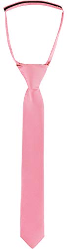 Ladeheid Kinder Jungen Krawatte KJ (31cm x 4cm, Rosa) von Ladeheid