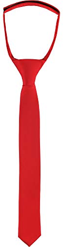 Ladeheid Kinder Jungen Krawatte KJ (31cm x 4cm, Rot) von Ladeheid