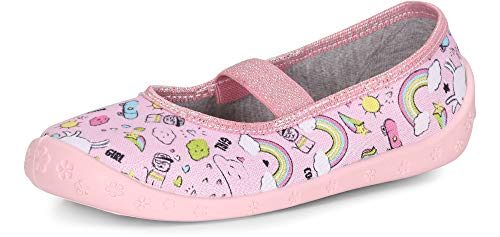 Ladeheid Kinder Mädchen Hausschuhe LARW008 (Rosa Regenbogen, 30 EU) von Ladeheid