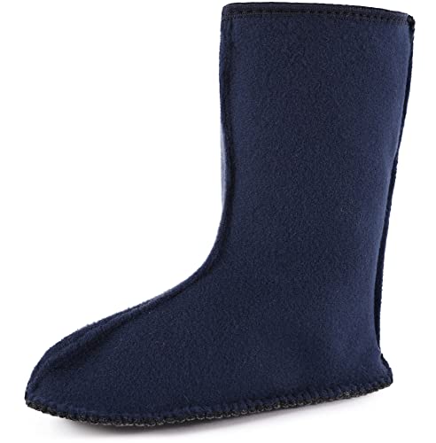 Ladeheid Kinder Mädchen Jungen Wärmende Stiefelsocken Innenschuh für Gummistiefel LA-CA-10 LA-CA-11 (Marineblau, 24/25 EU) von Ladeheid