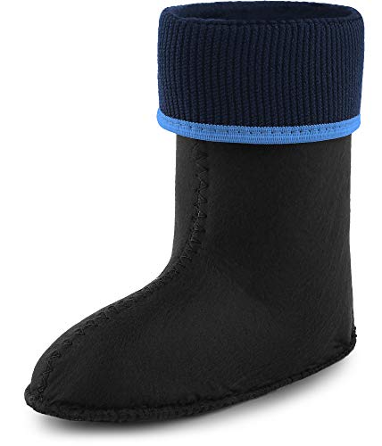 Ladeheid Kinder Mädchen Jungen Wärmende Stiefelsocken für Gummistiefel Innenschuh KL058 (Hellblau, 28 EU) von Ladeheid