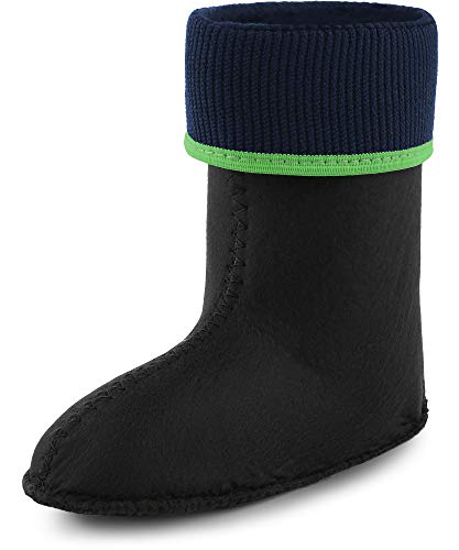 Ladeheid Kinder Mädchen Jungen Wärmende Stiefelsocken für Gummistiefel Innenschuh KL058 (Smaragdgrün, 30 EU) von Ladeheid