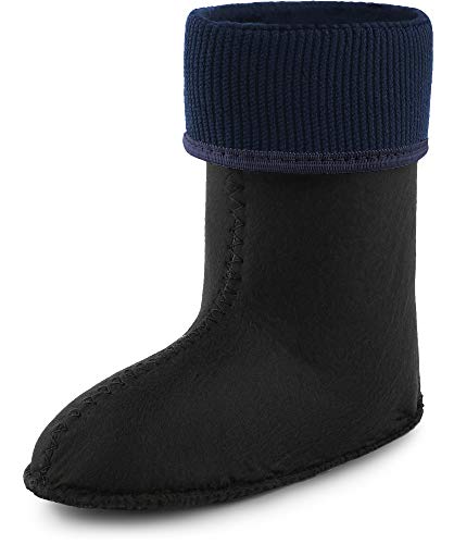 Ladeheid Kinder Mädchen Jungen Wärmende Stiefelsocken für Gummistiefel Innenschuh KL058 (Dunkelblau, 27 EU) von Ladeheid
