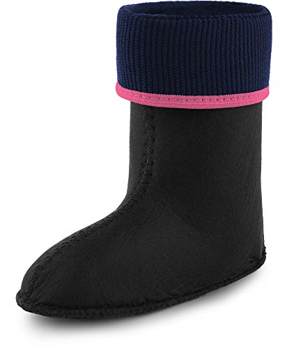 Ladeheid Kinder Mädchen Jungen Wärmende Stiefelsocken für Gummistiefel Innenschuh KL058 (Rosa, 24 EU) von Ladeheid