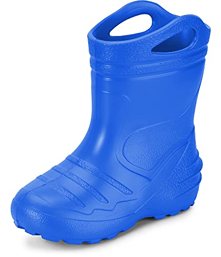 Ladeheid Kinder Mädchen Jungen federleichte Eva Gummistiefel KL051-S (Blau, 24 EU) von Ladeheid