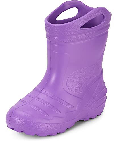 Ladeheid Kinder Mädchen Jungen federleichte Eva Gummistiefel KL051-S (Violett, 24 EU) von Ladeheid