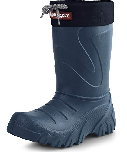 Ladeheid Kinder Mädchen Jungen federleichte Eva Winter Thermo Gummistiefel gefüttert LA-835 (Dunkelblau, 24/25 EU) von Ladeheid