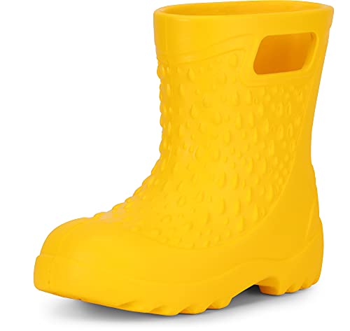 Ladeheid Kinder Mädchen Jungen leichte Eva Gummistiefel Regenstiefel LADW006 (Gelb 1032, 26/27 EU) von Ladeheid