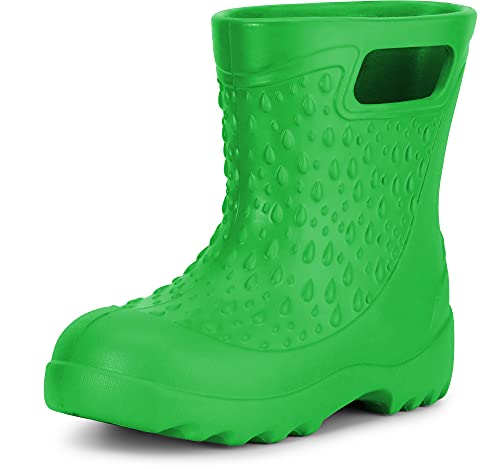 Ladeheid Kinder Mädchen Jungen leichte Eva Gummistiefel Regenstiefel LADW006 (Grün 1711, 22/23 EU) von Ladeheid