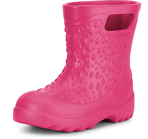 Ladeheid Kinder Mädchen Jungen leichte Eva Gummistiefel Regenstiefel LADW006 (Rosa 6108, 24/25 EU) von Ladeheid