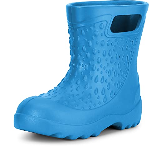 Ladeheid Kinder Mädchen Jungen leichte Eva Gummistiefel Regenstiefel LADW006 (Türkis 6706, 22/23 EU) von Ladeheid